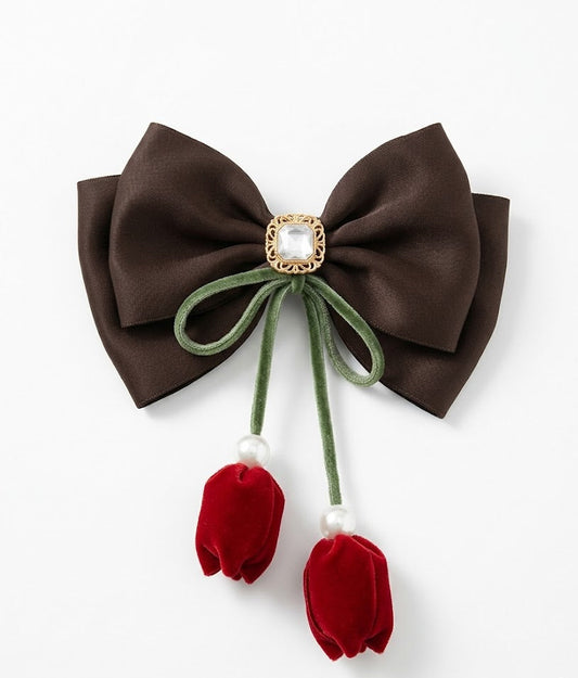 Luxe Tulip Ribbon Hair Bow